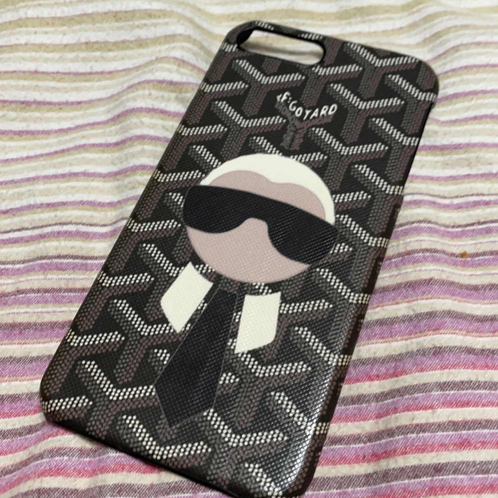 Goyard print Karl L IPhone 7 Plus phone case
